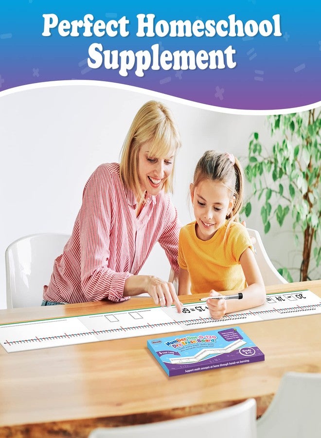 Aizweb 0-120 Dry Erase Number Line Board,Addition & Subtraction Game,Desk Whiteboard Number Chart Math Manipulative Game for Kid Age 4-8,Educational Learning Game for Kindergarten 1st Grade Homeschool - Image 4